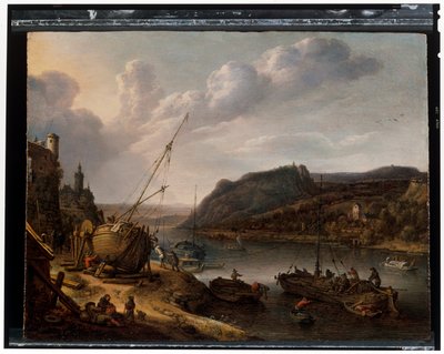 Ett flodlandskap av Herman the Younger Saftleven