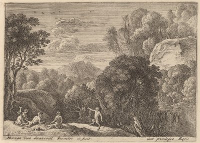 En dansande satyr av Herman van Swanevelt