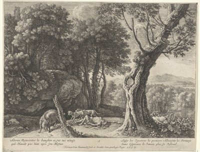 Adonis död Story of Adonis (serietitel) av Herman van Swanevelt