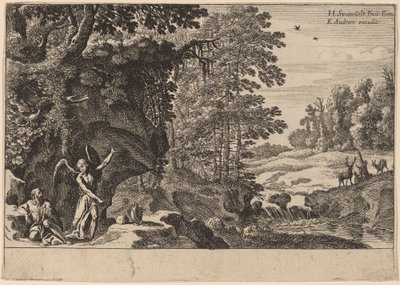 Elia i vildmarken av Herman van Swanevelt