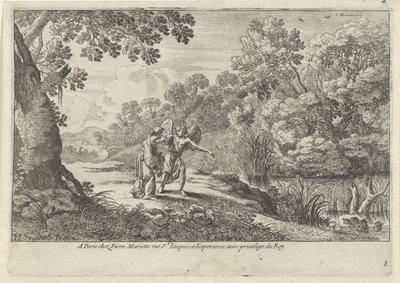 Hagar och ängeln Gamla testamentets skildringar (serietitel) av Herman van Swanevelt