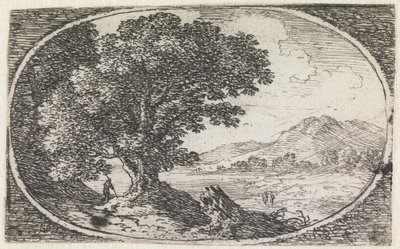 Landskap (nr 13 ur serien: Variae campestrum fantasiae) av Herman van Swanevelt