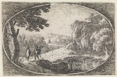 Landskap (nr 15 ur serien: Varie campestrum fantasiae) av Herman van Swanevelt