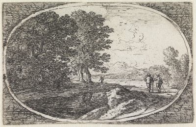 Landskap (nr 20 ur serien: variae campestrum fantasiae) av Herman van Swanevelt