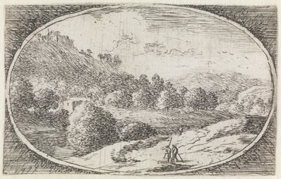 Landskap (nr 22 ur serien: Variae Campestrum Fantasiae) av Herman van Swanevelt