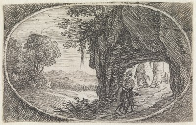 Landskap (nr 23 ur serien: Variae Campestrum Fantasiae) av Herman van Swanevelt