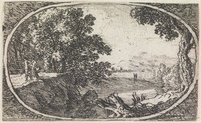 Landskap (nr 24 ur serien: Variae campestrum fantasiae) av Herman van Swanevelt