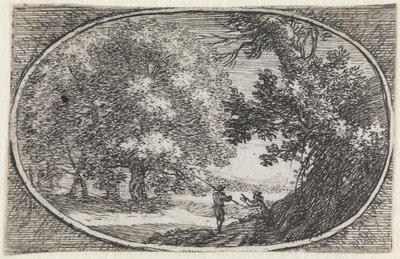 Landskap (nr 2 ur serien: Variae campestrum fantasiae) av Herman van Swanevelt