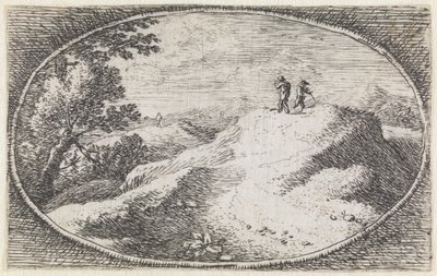 Landskap (nr 3 ur serien: Varietates campestrium phantasiarum) av Herman van Swanevelt
