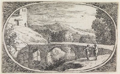Landskap (nr 6 ur serien: Variae campestrum fantasiae) av Herman van Swanevelt