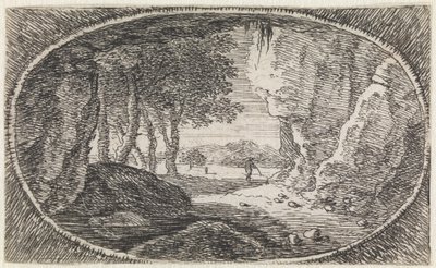 Landskap (nr 8 ur serien: Variae campestrum fantasiae) av Herman van Swanevelt