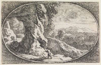 Landskap (nr 9 ur serien: Variae campestrum fantasiae) av Herman van Swanevelt