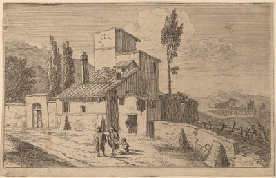 Utsikt över ett kloster av Herman van Swanevelt