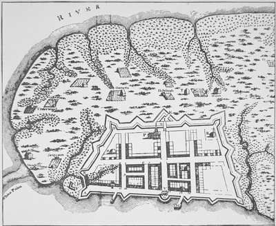 Colonial Carolina (litografi) av Hermann (after) Moll
