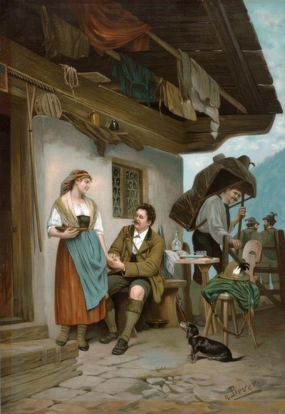 Sommarbesökare på Alm av Hermann Bever