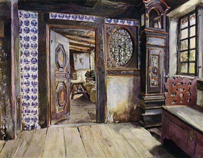 Hall i E Harden House i Neuengamme, nära Hamburg av Hermann Haase