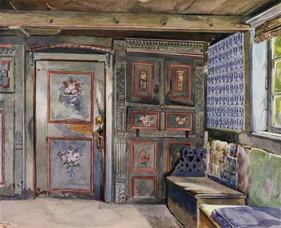 En del av salen i Hufner House of Mr Hittscher i Curslack av Hermann Haase