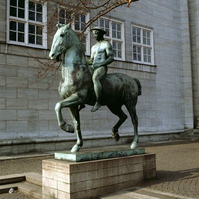 Ryttaren, 1908 (brons) av Hermann Hahn