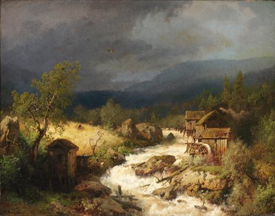 Kvarn på en torrent av Hermann Herzog