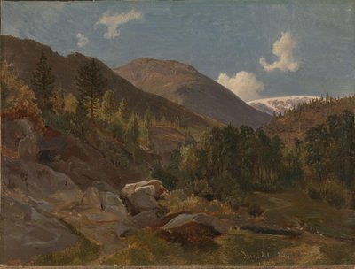 Norskt landskap av Hermann Kauffmann the Elder