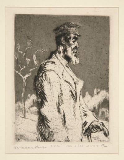 Mansfigur, halvlång av Hermann Struck