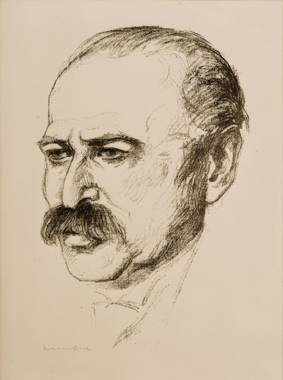 Porträtt av Lesser Ury av Hermann Struck