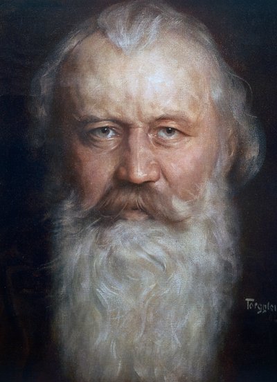 Porträtt av Johannes Brahms (Hamburg av Hermann Torggler