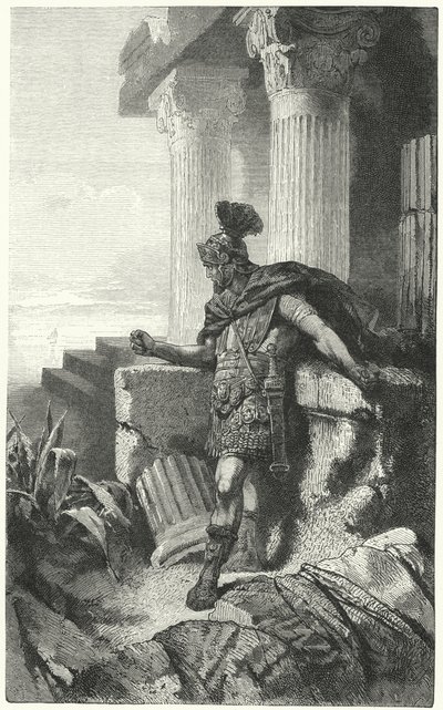 Gaius Marius i exil bland ruinerna av Kartago av Hermann Vogel