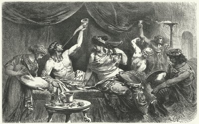 Roman Bacchanal vid tiden för Messalina, 1:a århundradet av Hermann Vogel