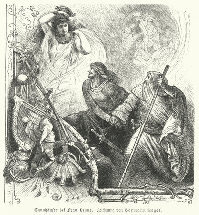 Tannhauser med Venus av Hermann Vogel