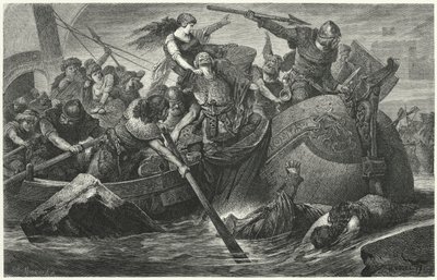 Vikinganfallare av Hermann Vogel