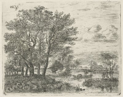 Fiskare i en båt av Hermanus Jan Hendrik van Rijkelijkhuysen