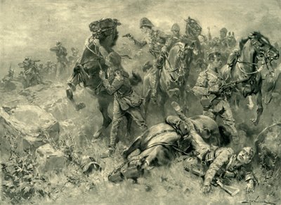 "Olycko för de skotska gråa vid Klippan, 18 februari 1902", 1902. av Hermanus Willem Koekkoek
