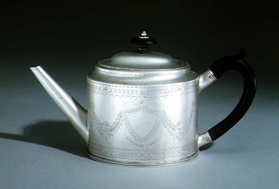 Tekanna, 1780 (silver) av Hester Bateman