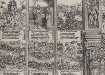 Trolovningen av Maria av Bourgogne, Young Maximilian, Kampen för den burgundiska framgången..., 1515. av Hieronymus Andreae