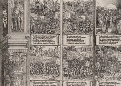 Filip den vackras äktenskap med Johanna av Österrike, Maximilian återerövrar den ockuperade T..., 1515. av Hieronymus Andreae