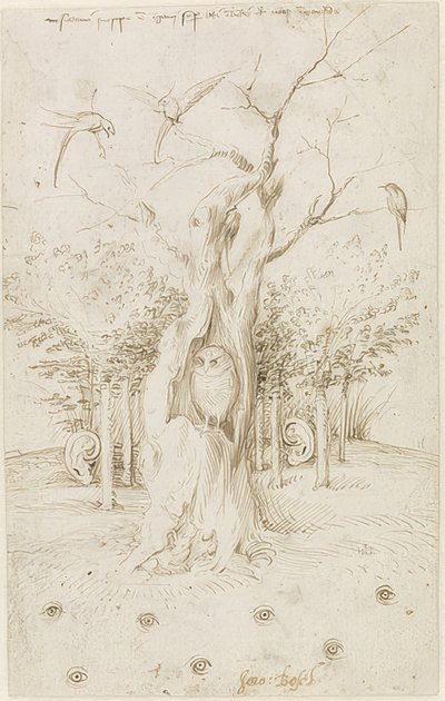 Åkern har ögon, skogen har öron av Hieronymus Bosch