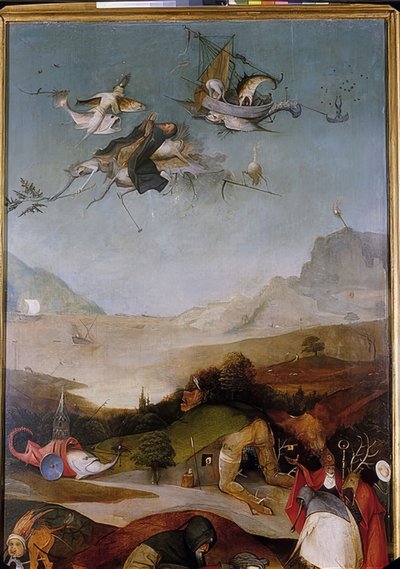 The Temptation of Saint Anthony (Triptycon, detalj på vänster flygel) av Hieronymus Bosch