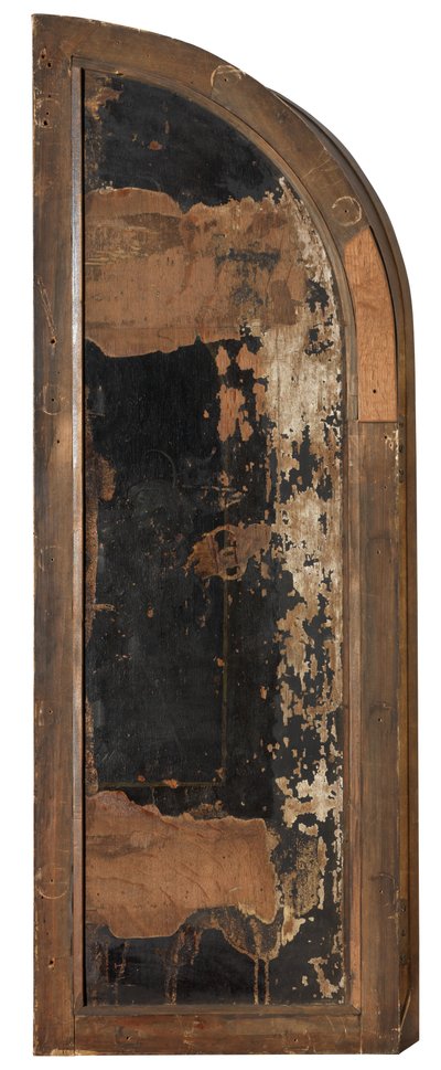 Yttersida av den sista domen (olja på panel) av Hieronymus Bosch