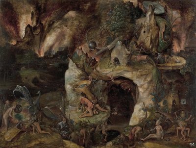 Inferno landskap av Hieronymus Bosch