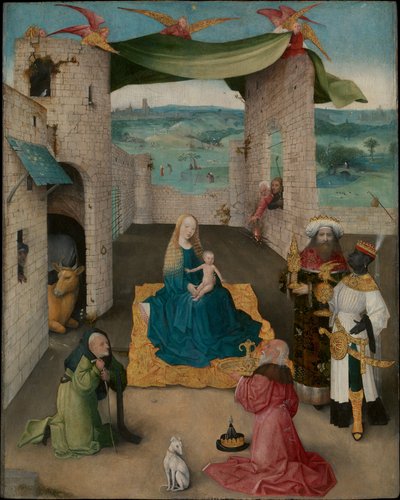 De tre vise männens tillbedjan av Hieronymus Bosch