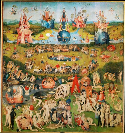 The Garden of Delights, triptyk, mittpanel av Hieronymus Bosch