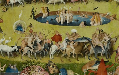 The Garden of Earthly Delights, 1490-1500 av Hieronymus Bosch