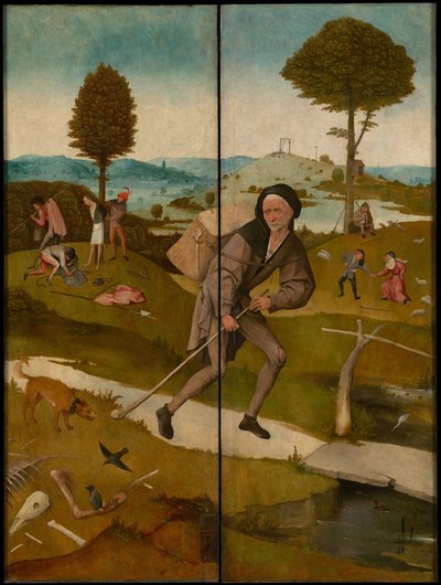 Haywain-triptyken, ca 1516 (exteriör) av Hieronymus Bosch