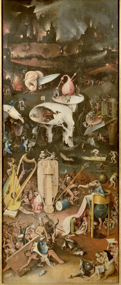 The Hell (höger panel av The Garden of Earthly Delights) av Hieronymus Bosch