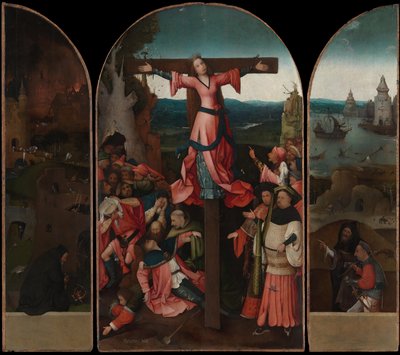 Triptyk av den korsfäste martyren av Hieronymus Bosch