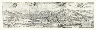 1557 års vy över Florens av Hieronymus Cock, publicerad 1601 av Paul van der Houve av Hieronymus Cock