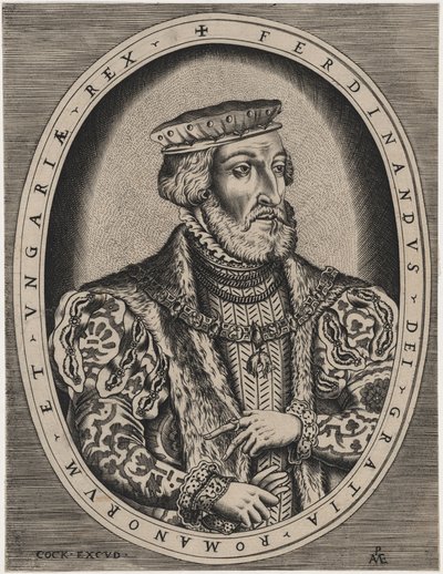 Ferdinand I, romersk kejsare av Hieronymus Cock