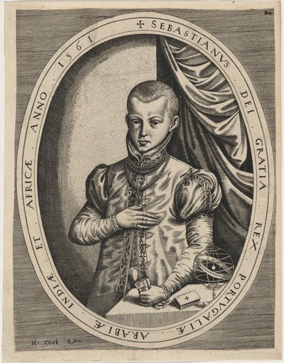 Sebastian, kung av Portugal av Hieronymus Cock