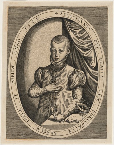 Sebastian, kung av Portugal av Hieronymus Cock